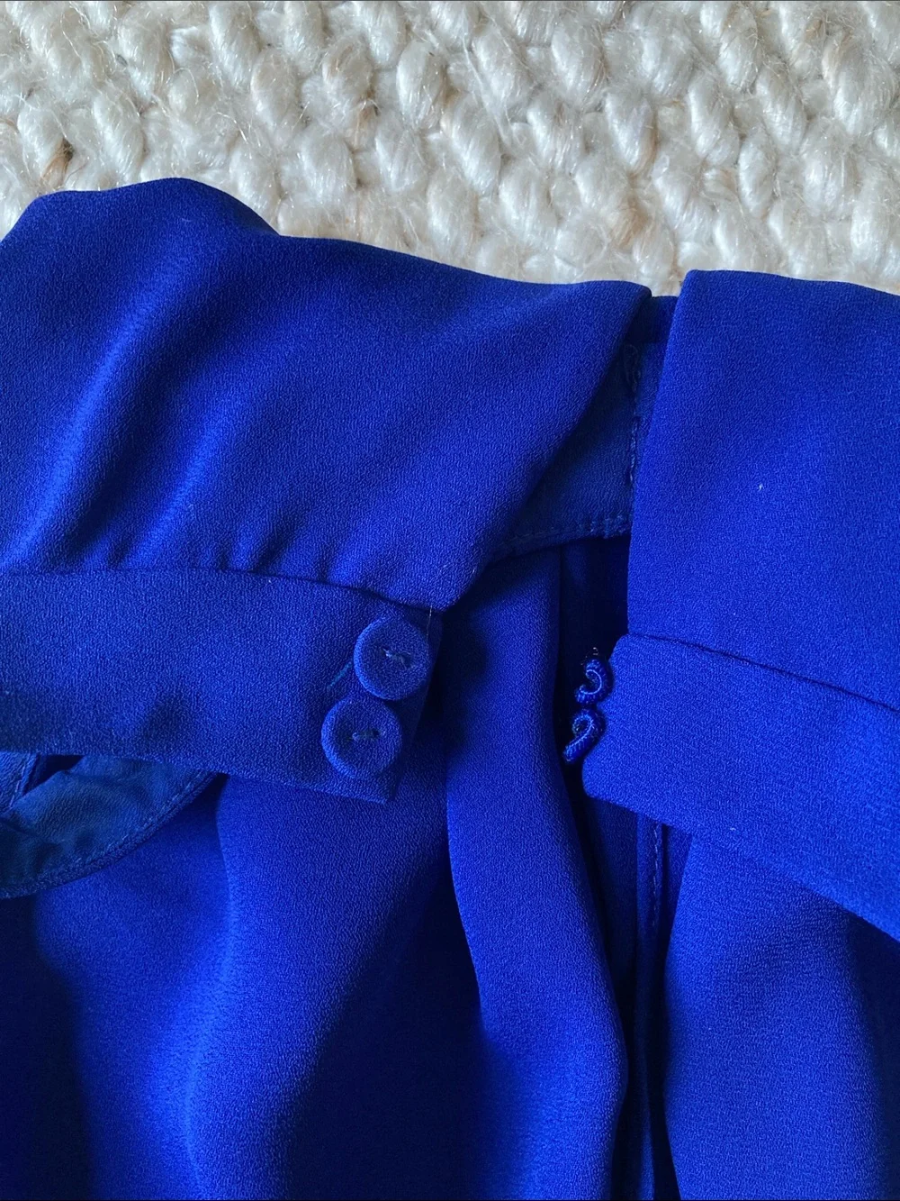 BCBGMaxAzria Women’s Cobalt Blue Halter dress